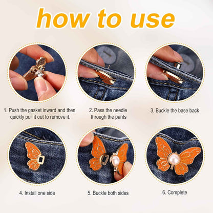 Purpose-Built 8PCS Butterfly Waist Tighteners Perfect Fit in Seconds