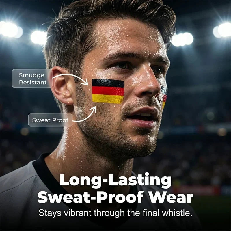 Instant Flag Face Paint Stick for Game Day & Events