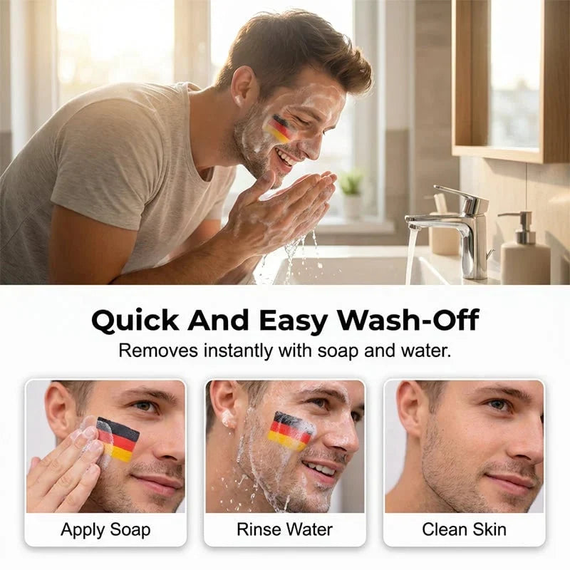 Instant Flag Face Paint Stick for Game Day & Events