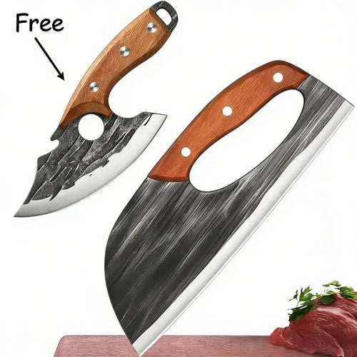 Easy-Use Free Hand-Forged Kitchen Knife Set for Daily Kitchen Tasks