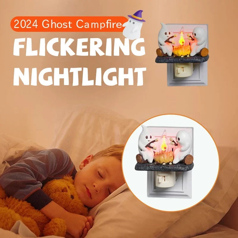 Decorative Ghosts Campfire Night Light for Focused Lighting