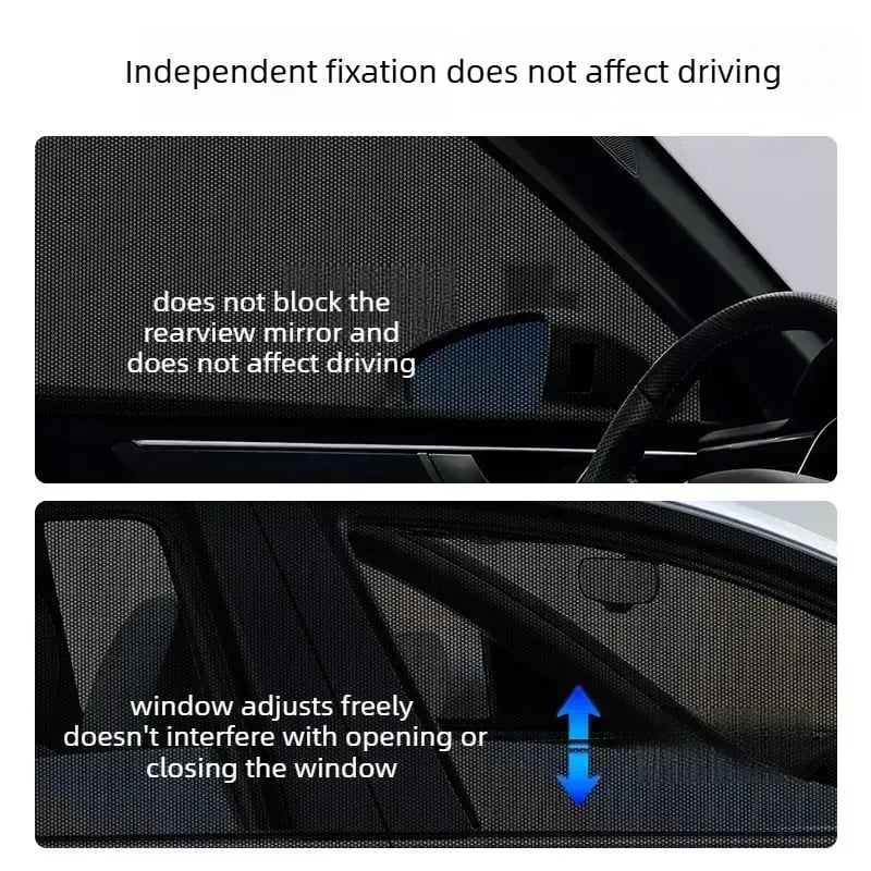 Vehicle-Ready Car Anti‐Mosquito Screen/Net, 4 Pack Car Sunshade