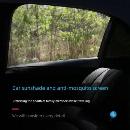 Vehicle-Ready Car Anti‐Mosquito Screen/Net, 4 Pack Car Sunshade