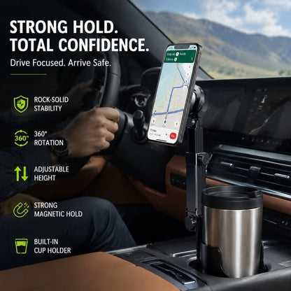 Vehicle-Ready New ArrivalHOT SALECar Cup Holder Phone Mount – 360°