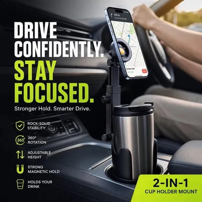 Vehicle-Ready New ArrivalHOT SALECar Cup Holder Phone Mount – 360°