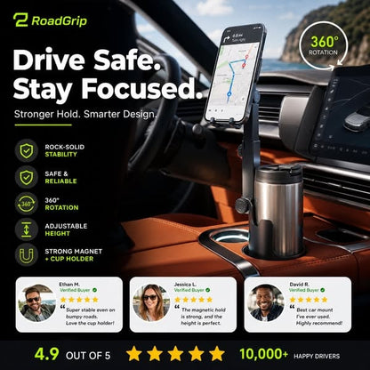 Vehicle-Ready New ArrivalHOT SALECar Cup Holder Phone Mount – 360°