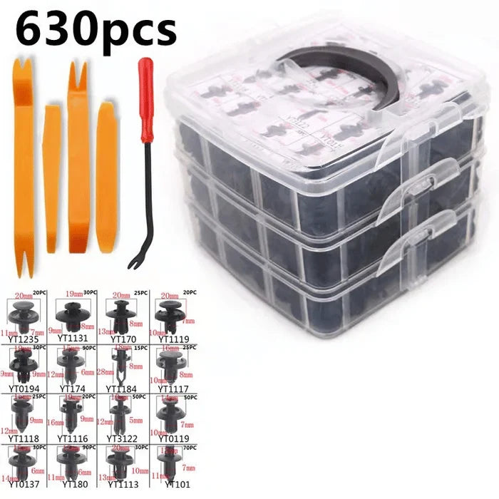 Vehicle-Ready 630PCS Car Fastener Box Set – Universal Auto Clips