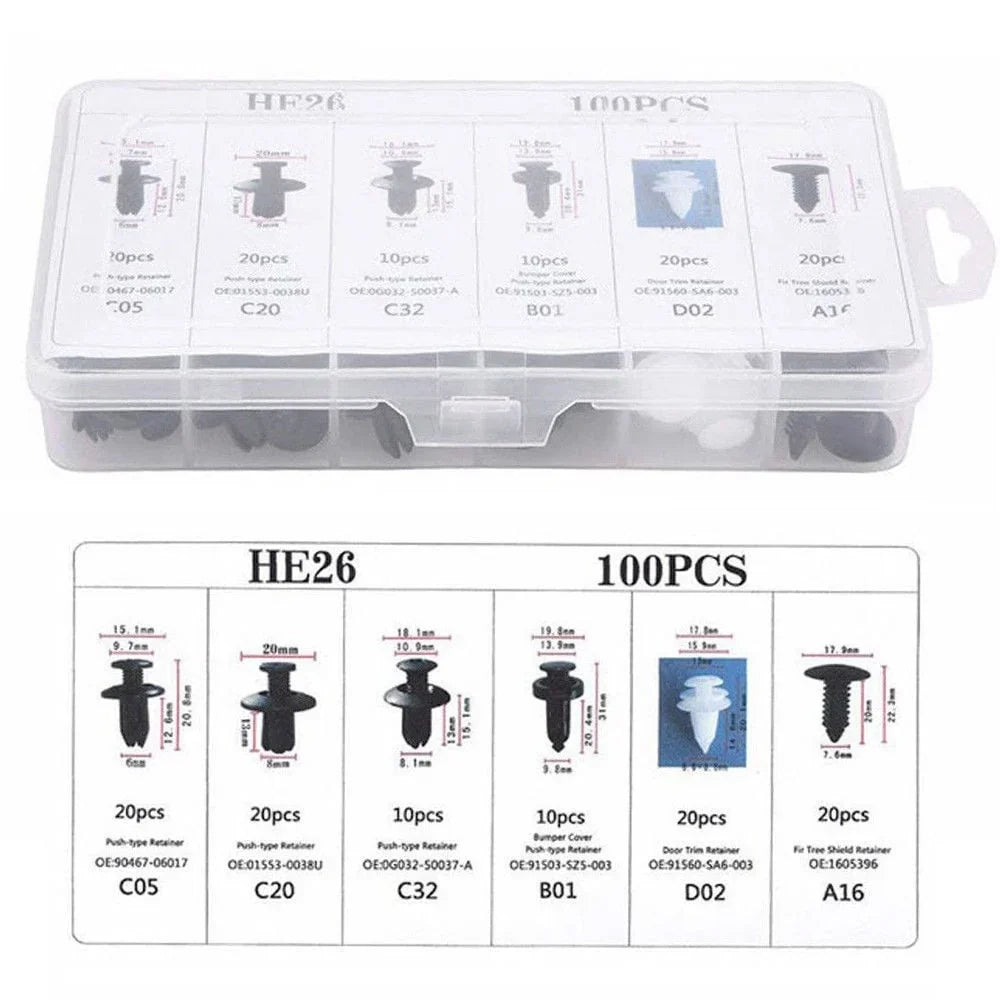 Vehicle-Ready 630PCS Car Fastener Box Set – Universal Auto Clips