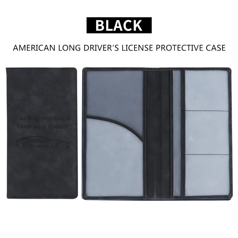 Vehicle-Ready Car Registration & Insurance Document Holder – PU