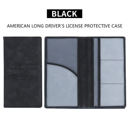 Vehicle-Ready Car Registration & Insurance Document Holder – PU