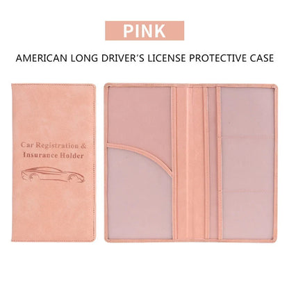 Vehicle-Ready Car Registration & Insurance Document Holder – PU