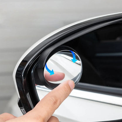 Vehicle-Ready Car Rear View Mirror Small Round Mirror for Garage Use