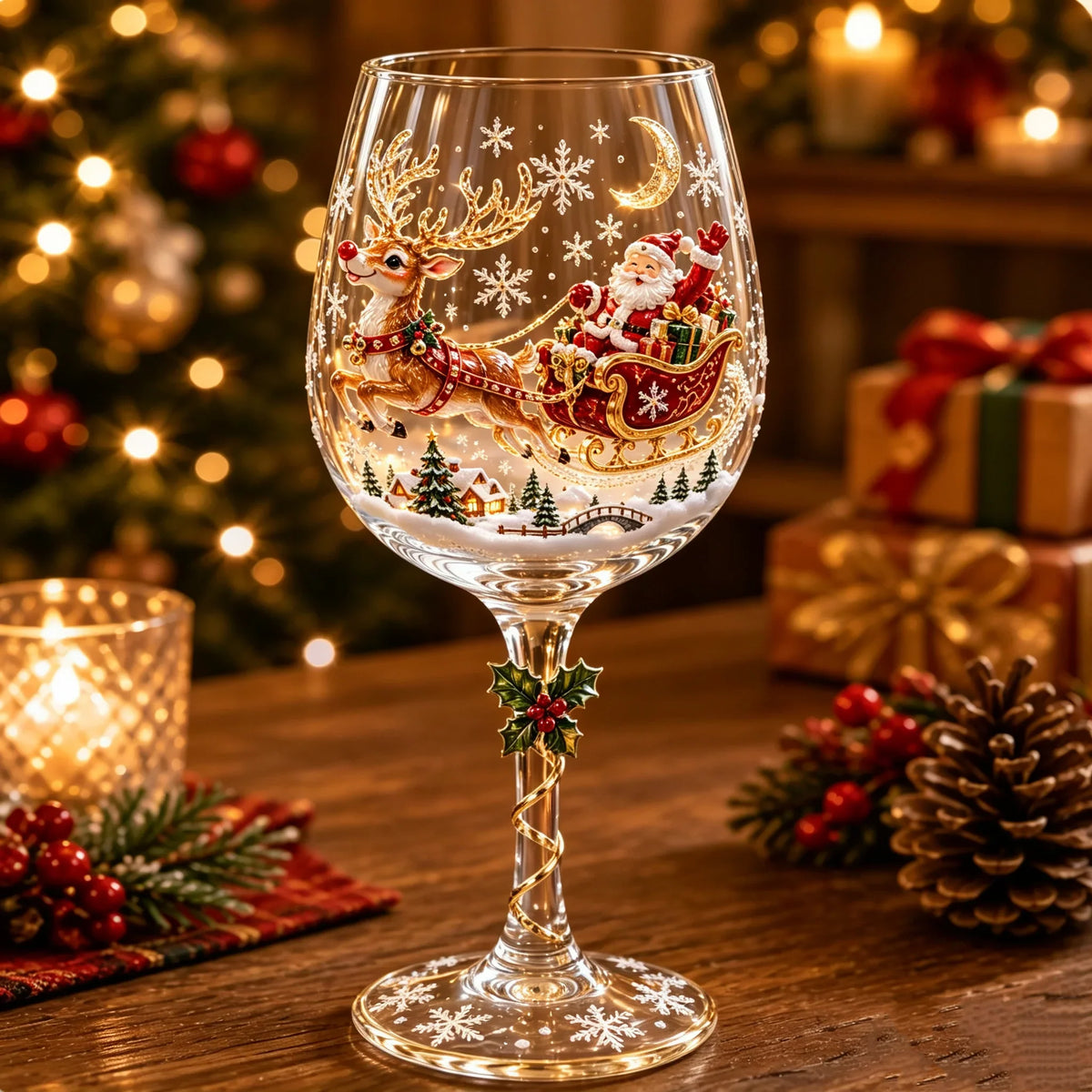 Purpose-Built 3D Wine Glass Collection Gift Box Set for Everyday Use