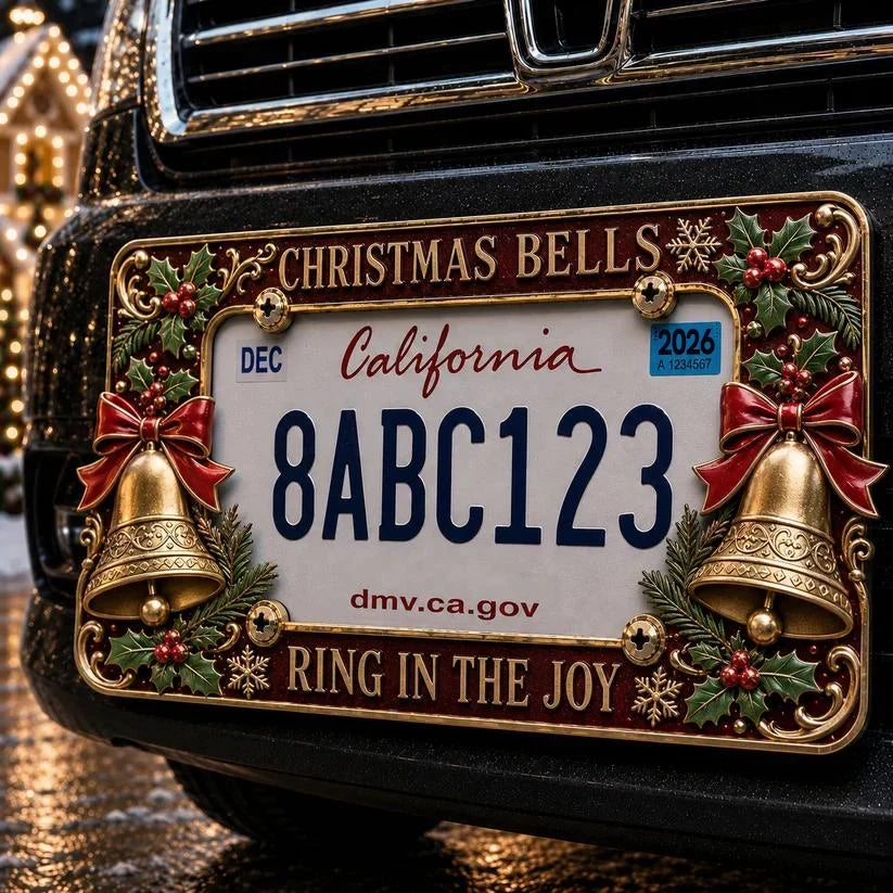 Purpose-Built License Plate Frame – Festive Style for Every