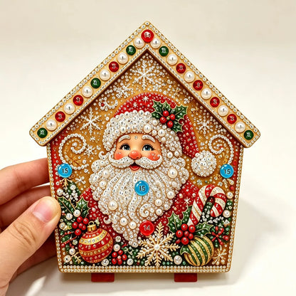 Hands-On Pearl Cottage Art Kit – Pre-Cut Wooden Panels, Sparkling