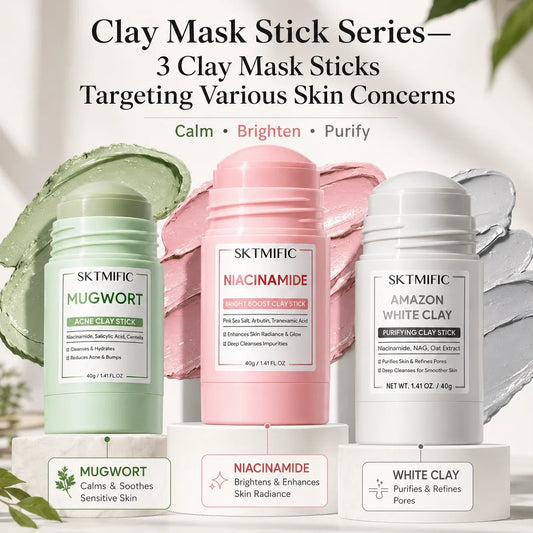 Purpose-Built Clay Mask Stick Series – 3 Clay Mask Sticks Targeting