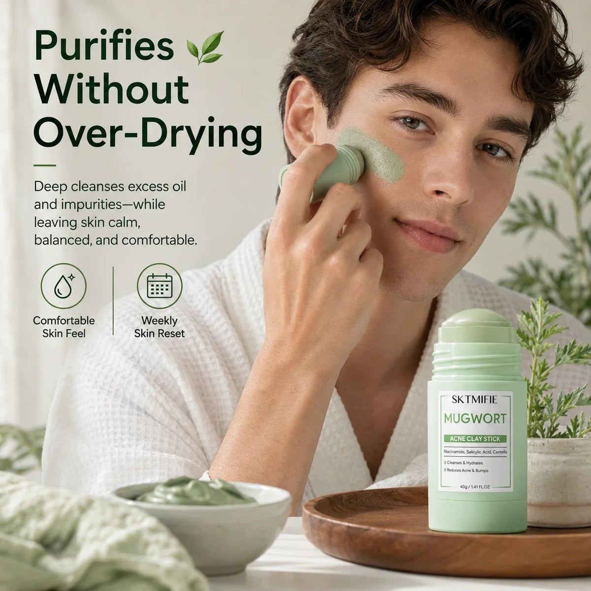Purpose-Built Clay Mask Stick Series – 3 Clay Mask Sticks Targeting