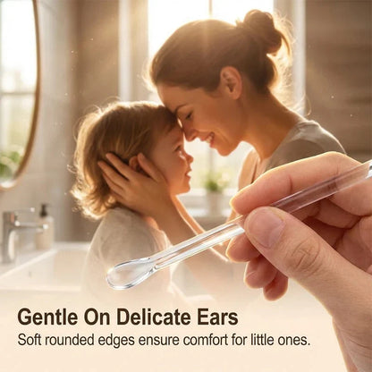 Visible-Tip Sticky Swabs for Careful Ear Cleaning