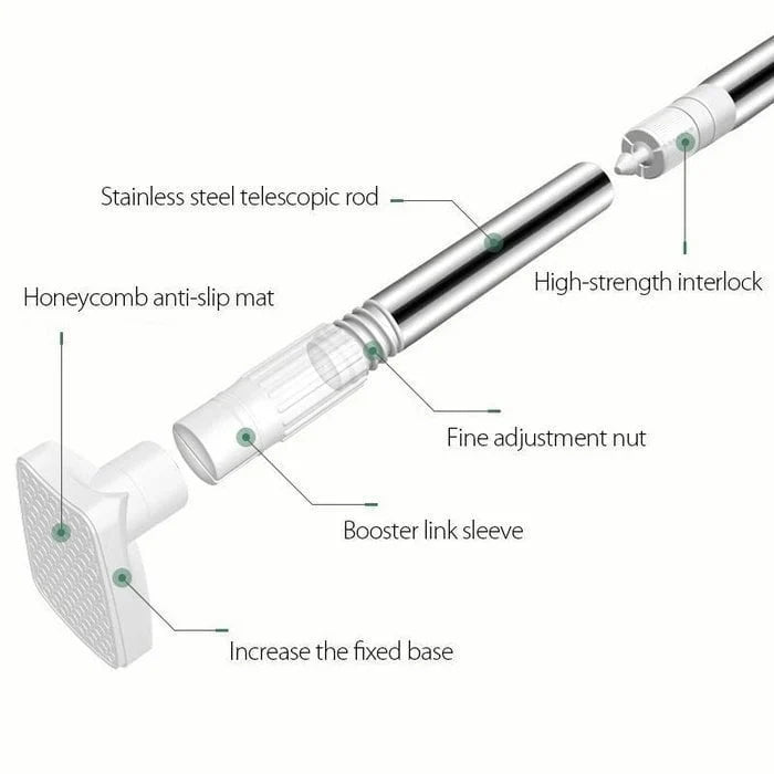 Purpose-Built Adjustable Drill-Free – Tension Rod for Everyday Use