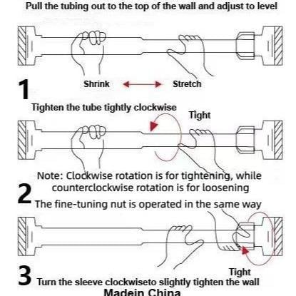 Purpose-Built Adjustable Drill-Free – Tension Rod for Everyday Use