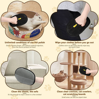 Vehicle-Ready Latest Technology Pet Hair Remover Electrostatic Gloves