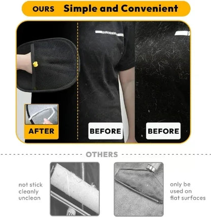Vehicle-Ready Latest Technology Pet Hair Remover Electrostatic Gloves