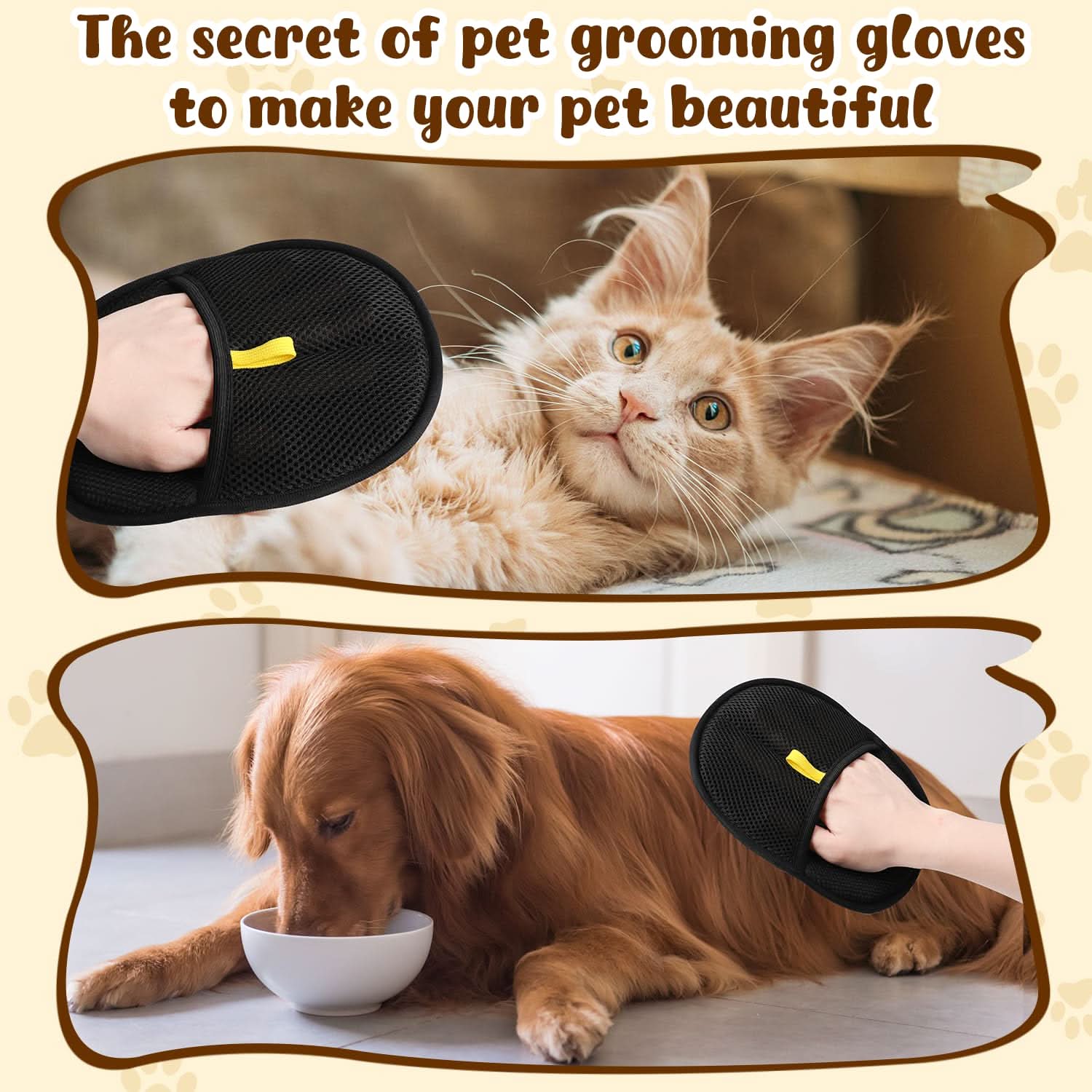 Vehicle-Ready Latest Technology Pet Hair Remover Electrostatic Gloves