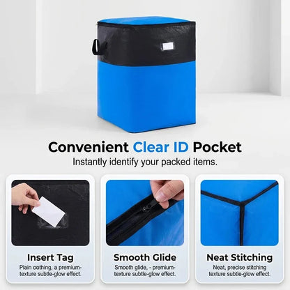 Space-Saving Collapsible Storage and Moving Bag for Tidy Storage