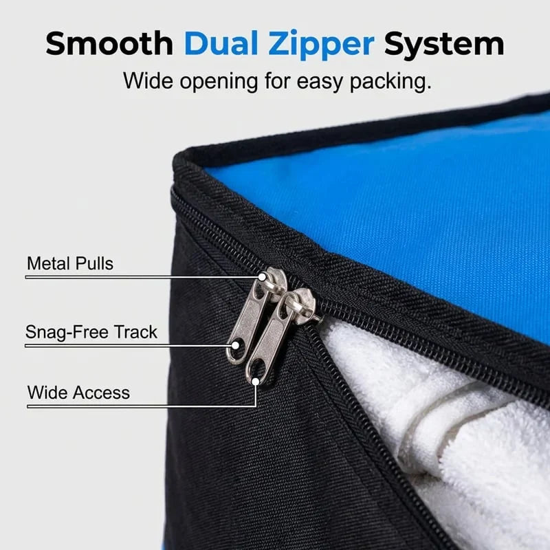 Space-Saving Collapsible Storage and Moving Bag for Tidy Storage