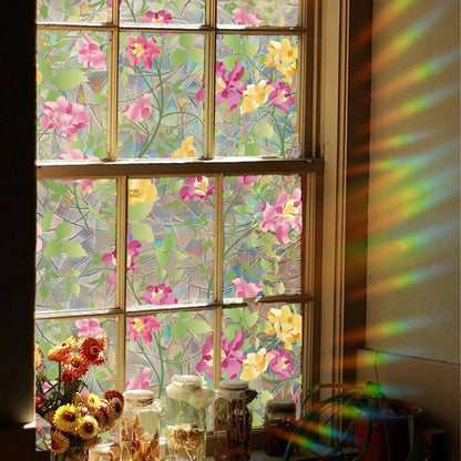 Decorative Colorful flowers, dazzling sunlight, double-sided visible