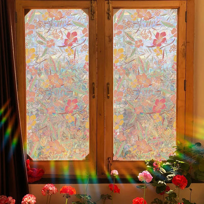 Decorative Colorful flowers, dazzling sunlight, double-sided visible