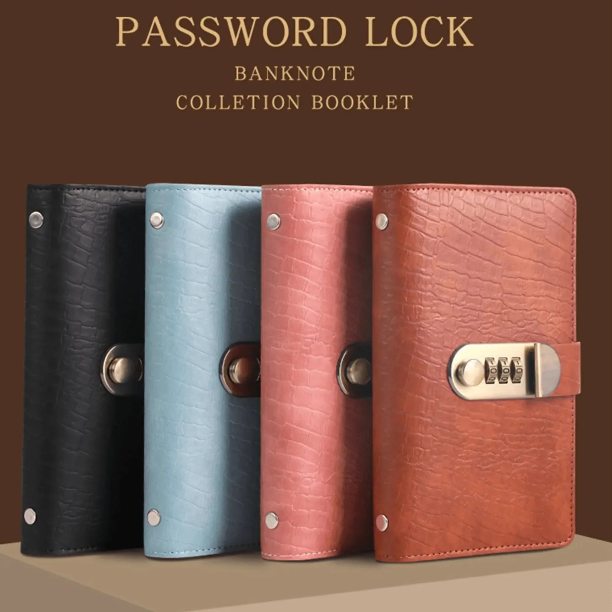 Space-Saving A6 Savings Notebook with Lock - Budget Planner &