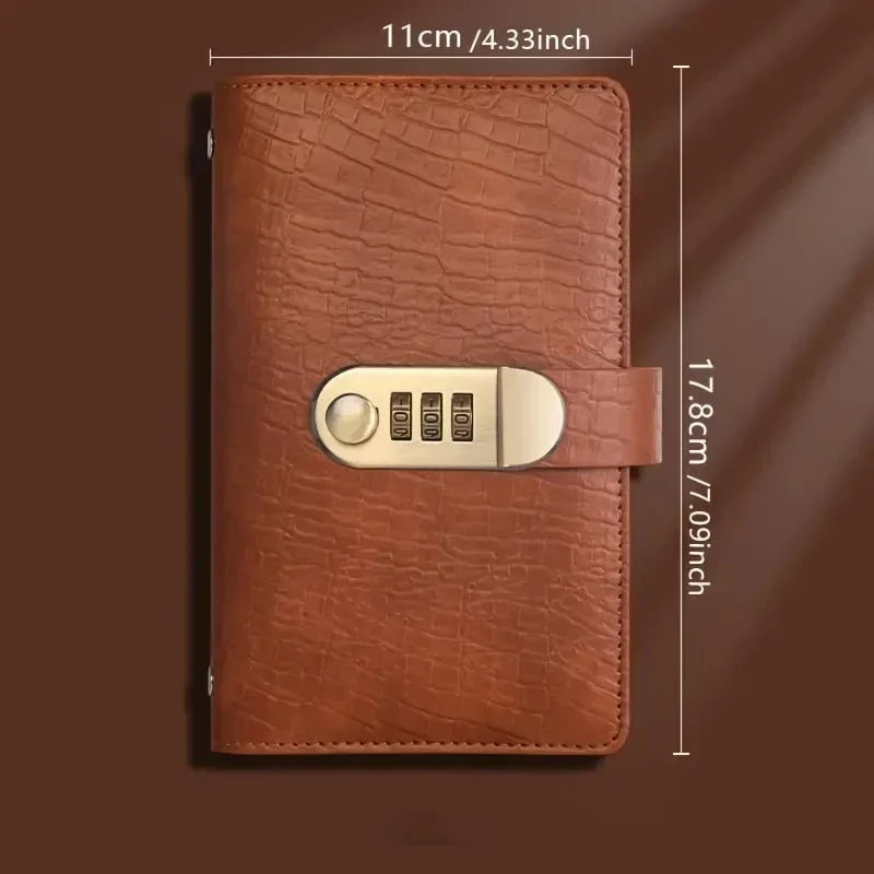 Space-Saving A6 Savings Notebook with Lock - Budget Planner &