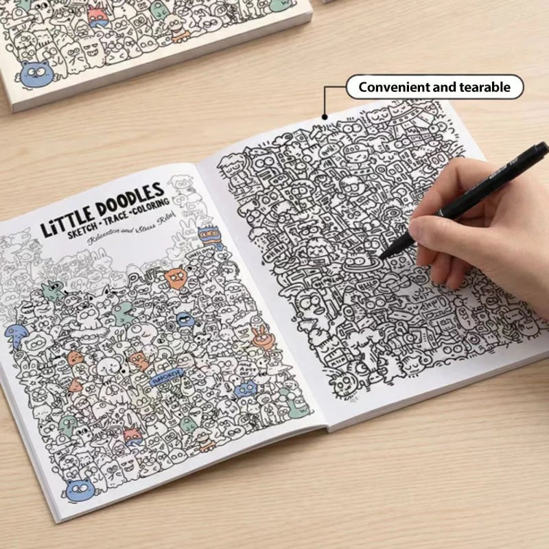 Distinctive Creative Doodle Art Coloring Book for Everyday Wear
