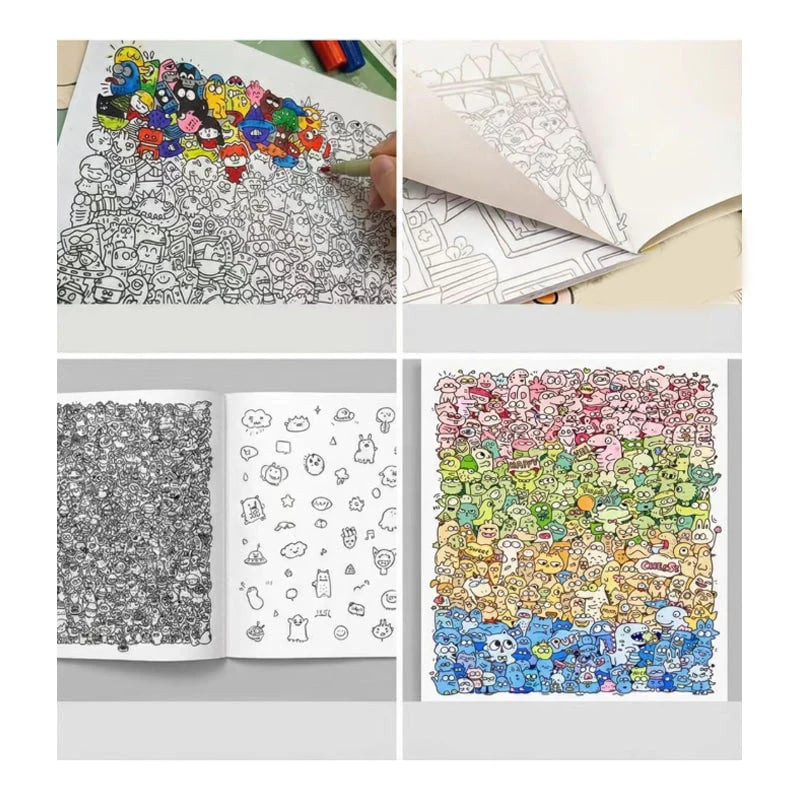 Distinctive Creative Doodle Art Coloring Book for Everyday Wear