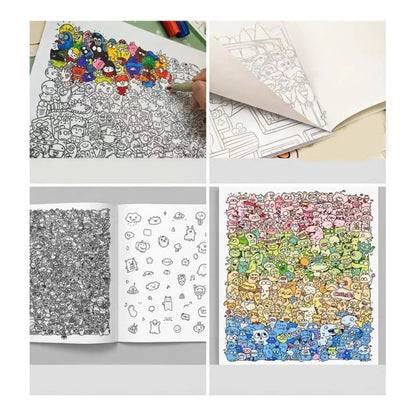 Distinctive Creative Doodle Art Coloring Book for Everyday Wear