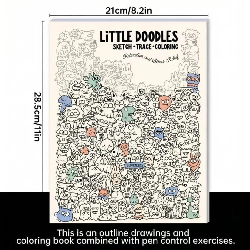 Distinctive Creative Doodle Art Coloring Book for Everyday Wear