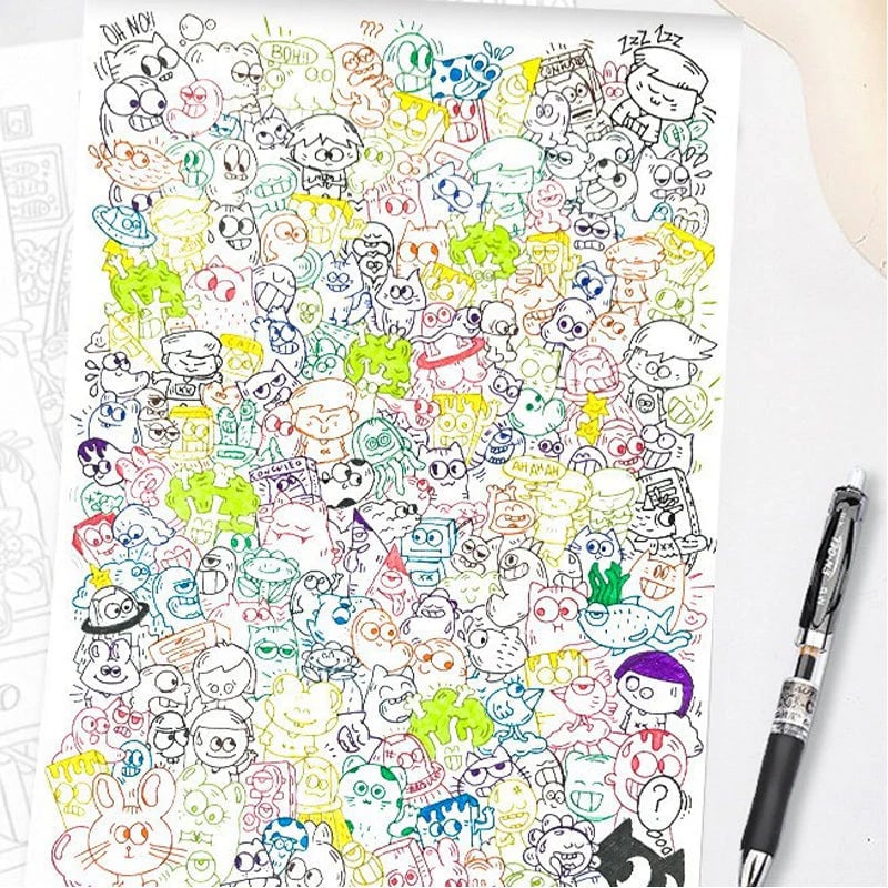Distinctive Creative Doodle Art Coloring Book for Everyday Wear