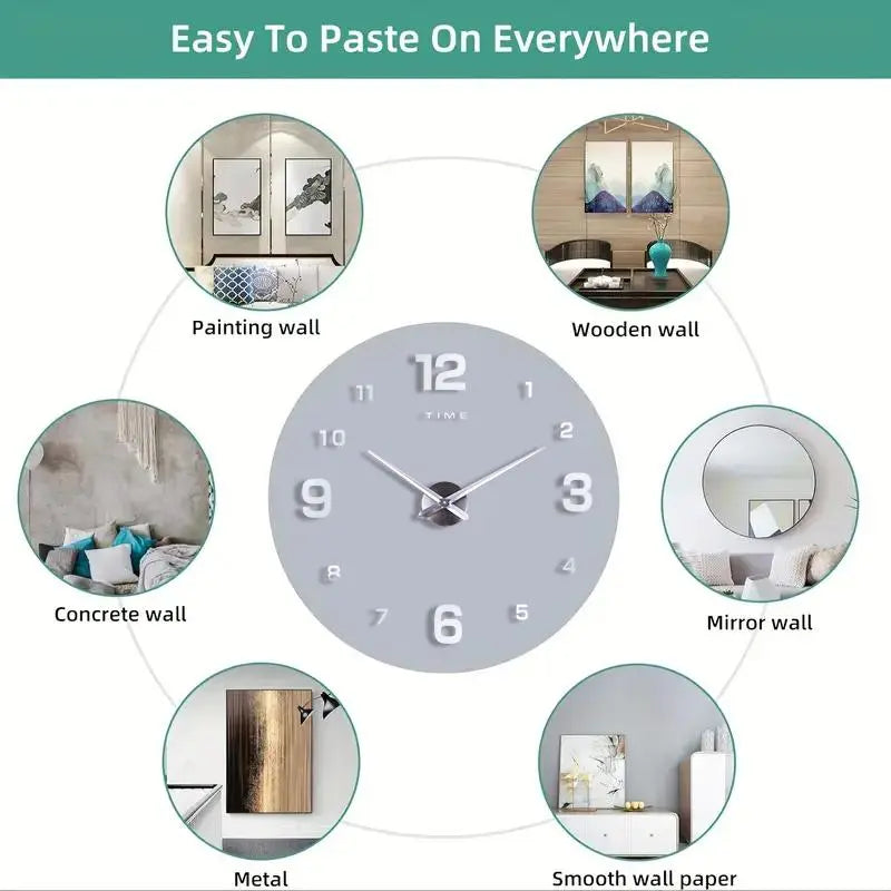 Purpose-Built DIY 3D Acrylic Digital Wall Clock for Everyday Use