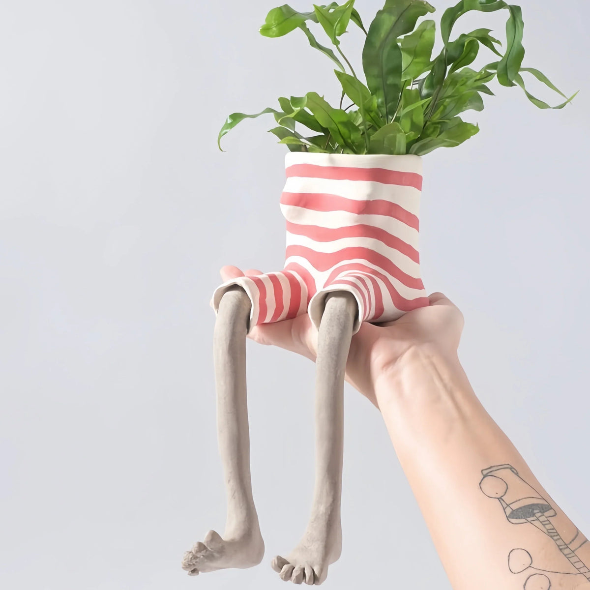 Outdoor Creative Sitting Planter Collection for Garden Display