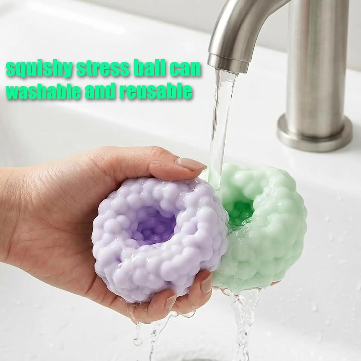 Soft Crunch-Texture Squeeze Balls for Calming Hands