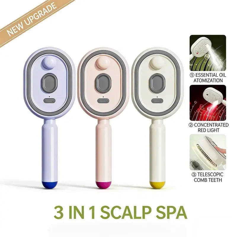 Electric Nano-Mist Air-Cushion Scalp Massage Hairbrush