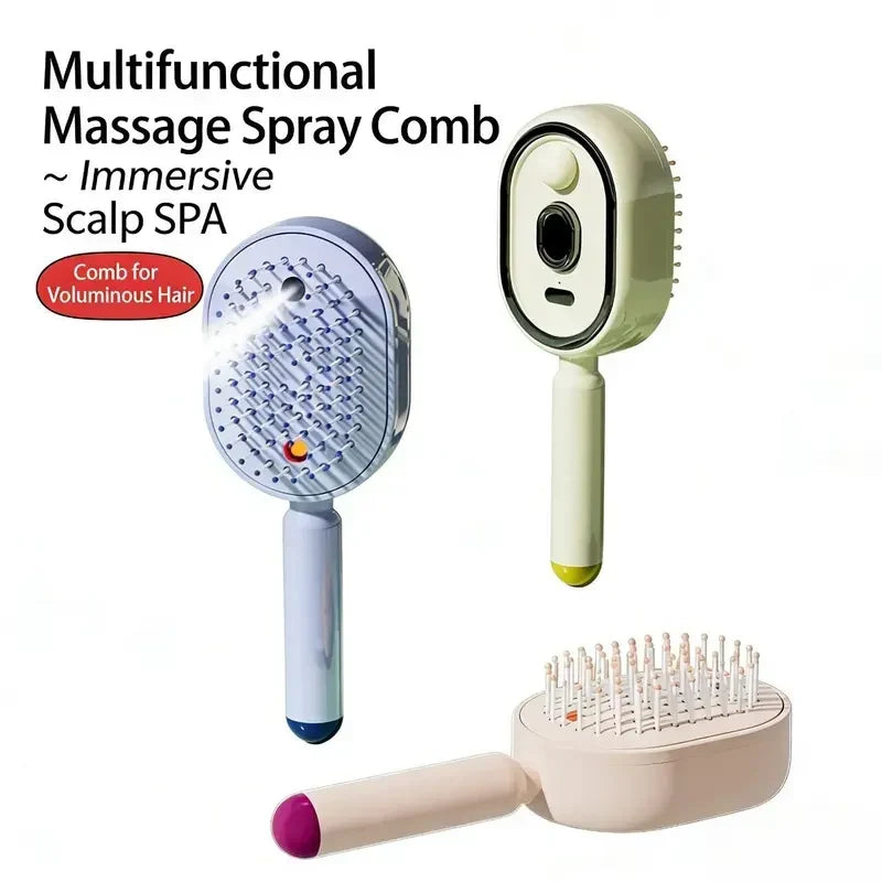 Electric Nano-Mist Air-Cushion Scalp Massage Hairbrush
