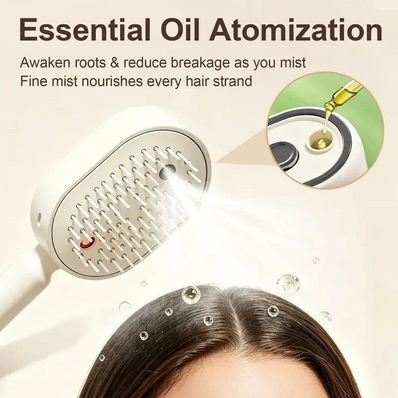 Electric Nano-Mist Air-Cushion Scalp Massage Hairbrush