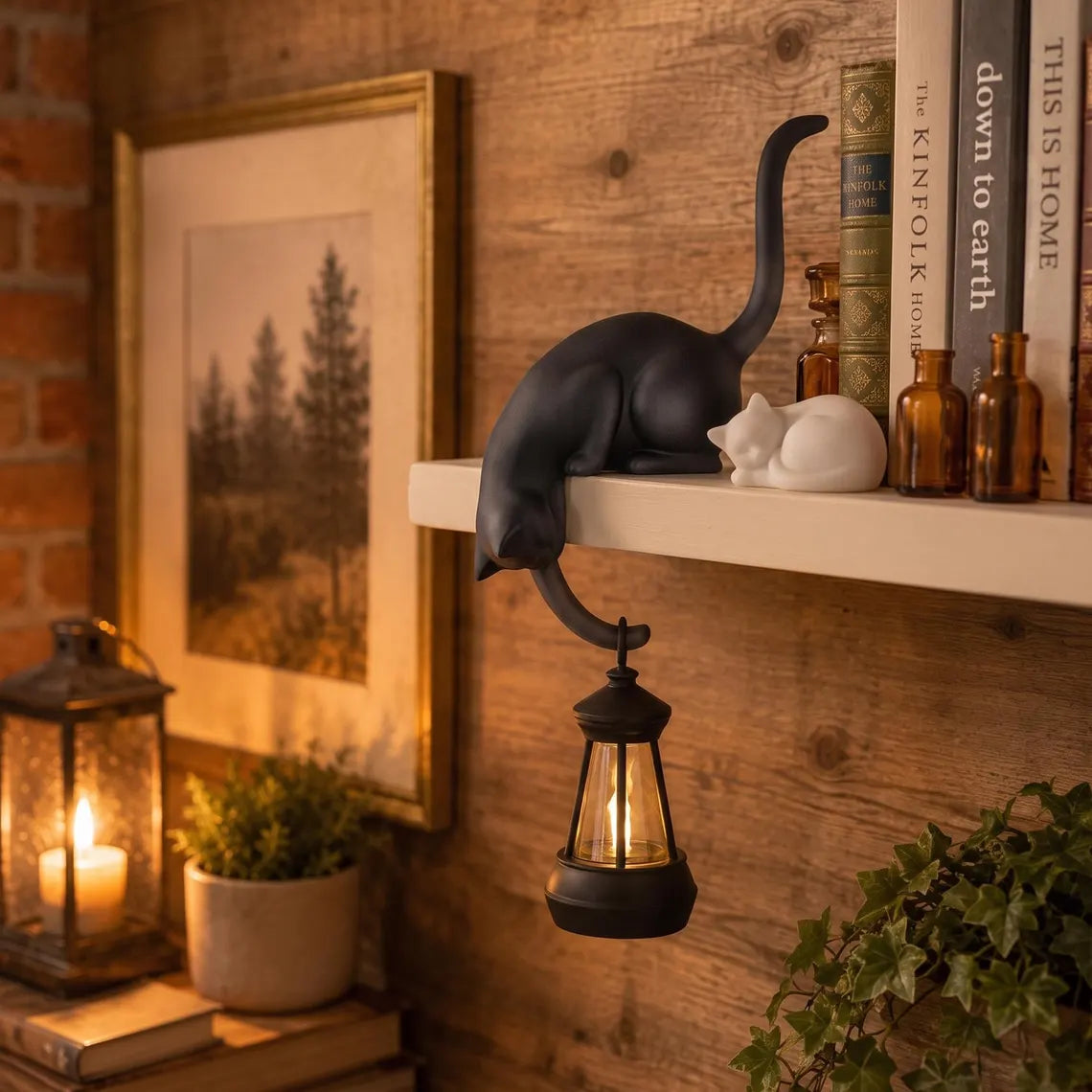 Space-Saving Cute Cat Hook Shelf Decor for Organized Storage