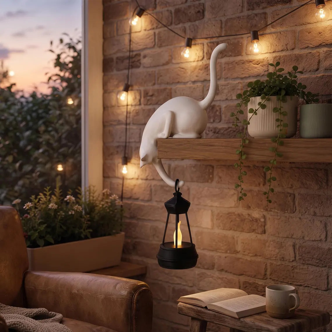 Space-Saving Cute Cat Hook Shelf Decor for Organized Storage
