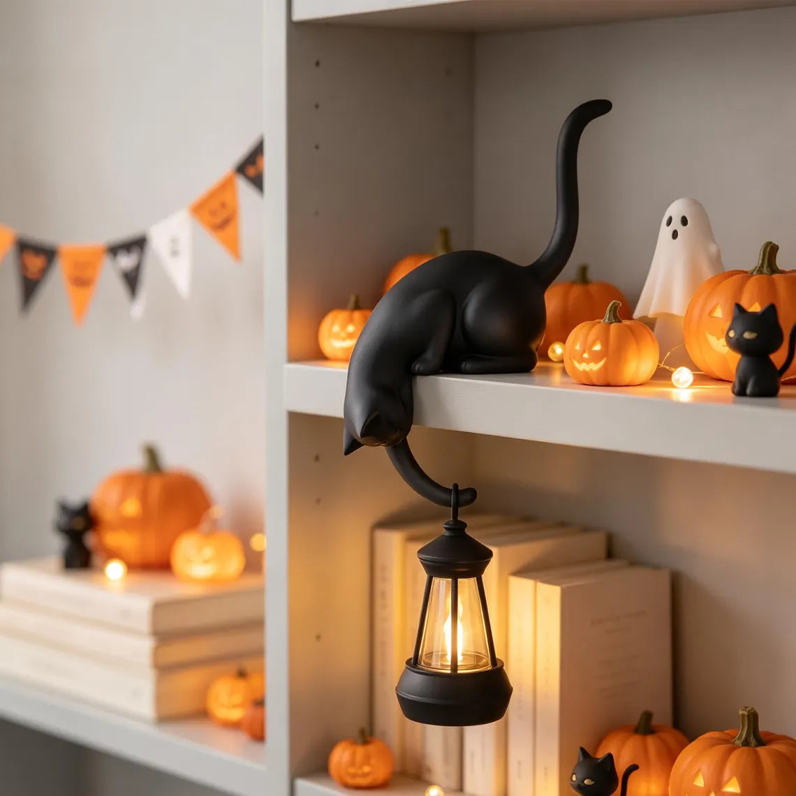 Space-Saving Cute Cat Hook Shelf Decor for Organized Storage