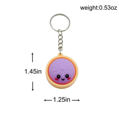 Purpose-Built Cute Dumpling Pressable Fidget Keychain – Adorable