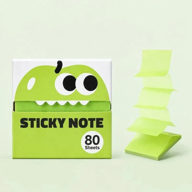 Transparent Pull-Out Sticky Notes, 12 Boxes with 960 Sheets Total