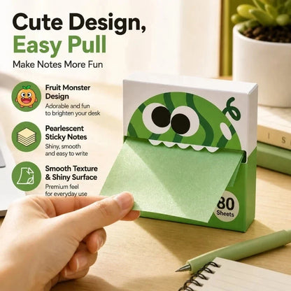 Transparent Pull-Out Sticky Notes, 12 Boxes with 960 Sheets Total